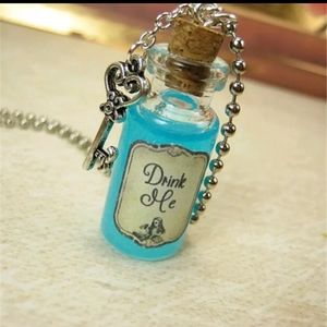 Alice In Wonderland Drink Me Necklace.